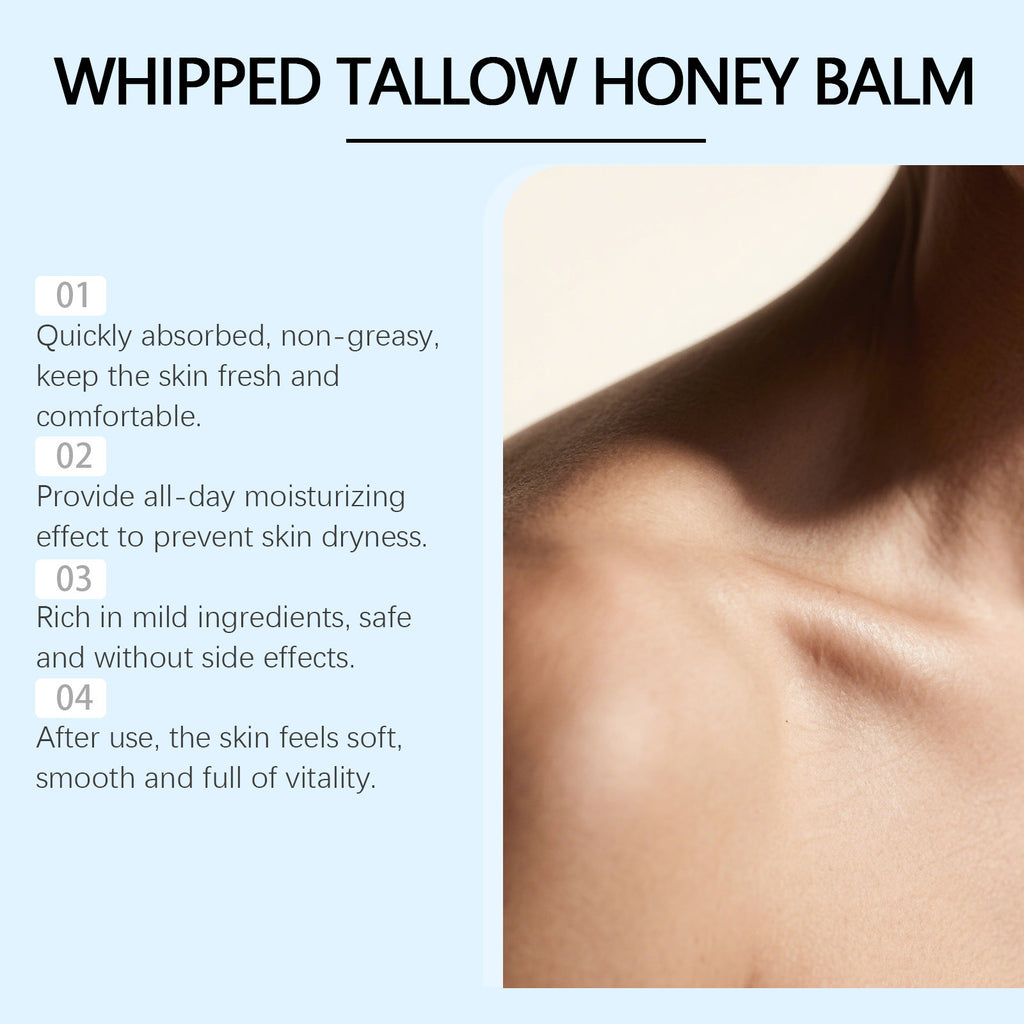 whipped tallow honey balm