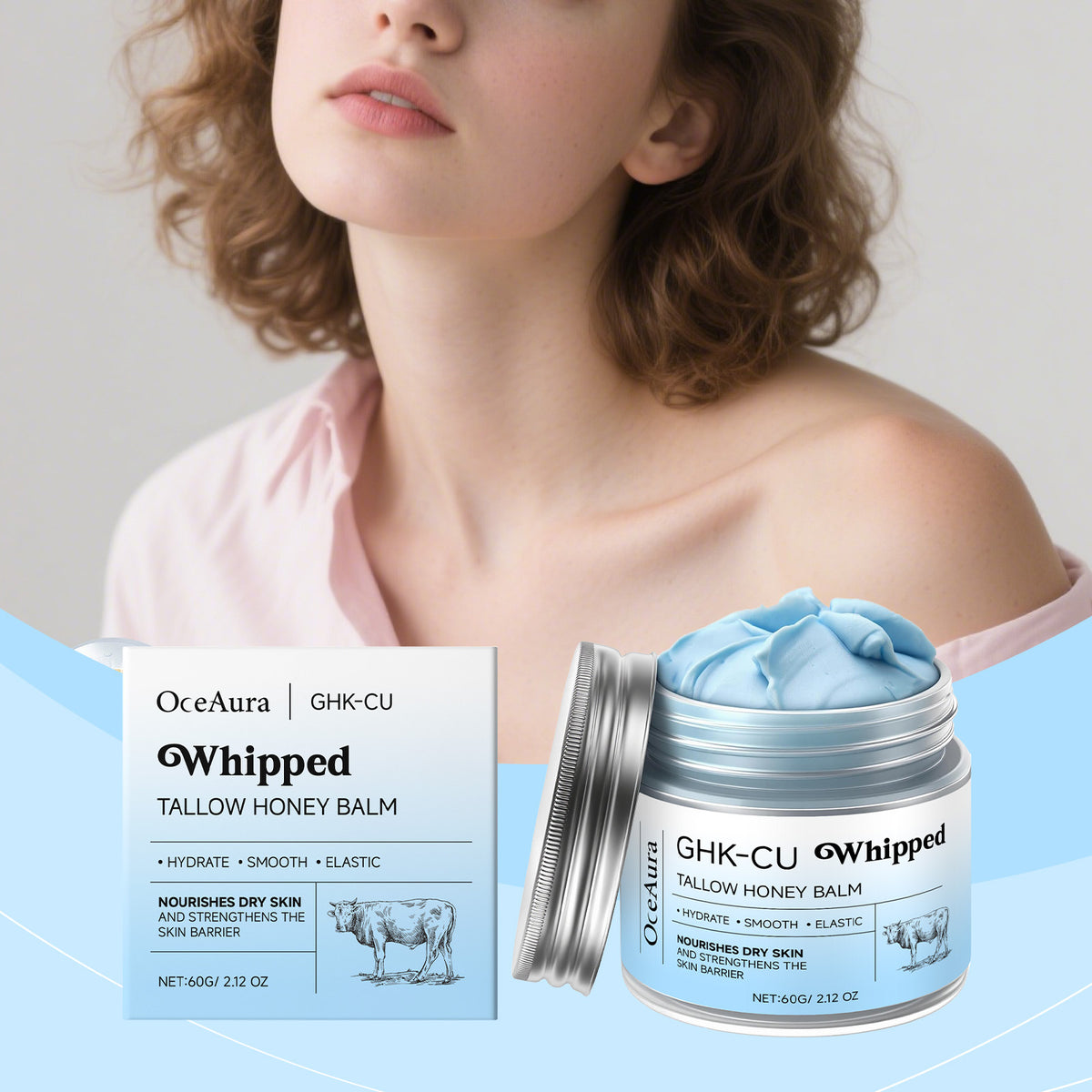 whipped tallow honey balm