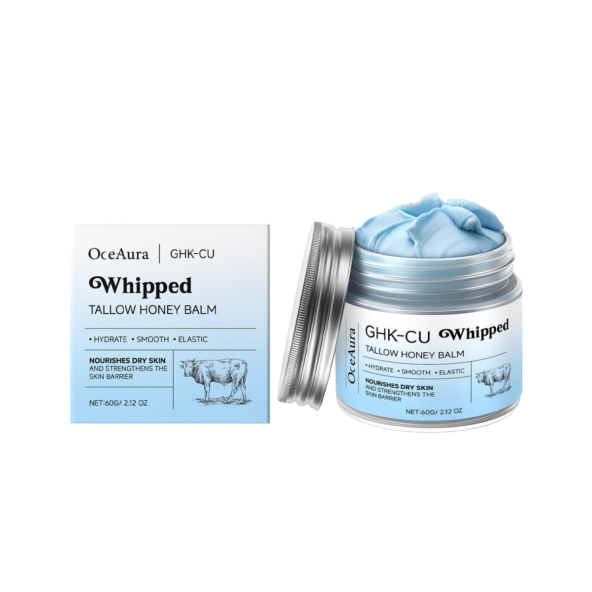 whipped tallow honey balm