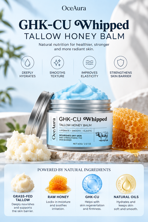 whipped tallow honey balm